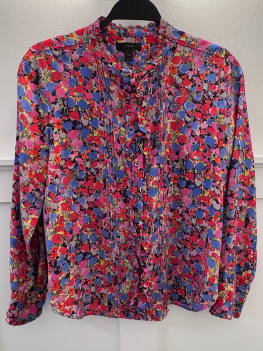 J. Crew Multi-Color Floral Button Down, Size 4, Great Condition